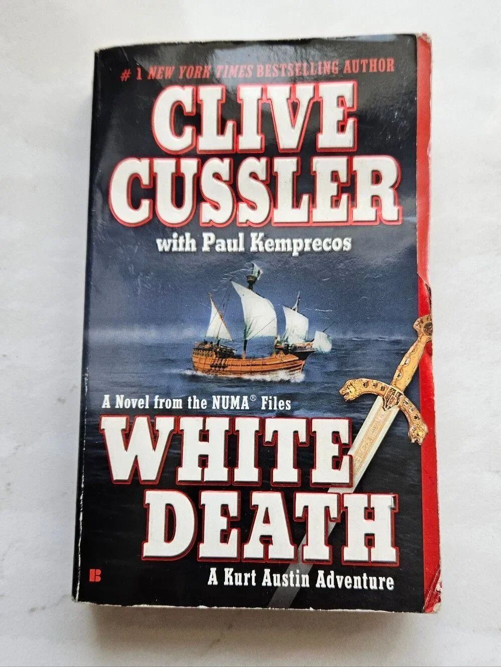 Clive Cussler "White Death" Paperback Book